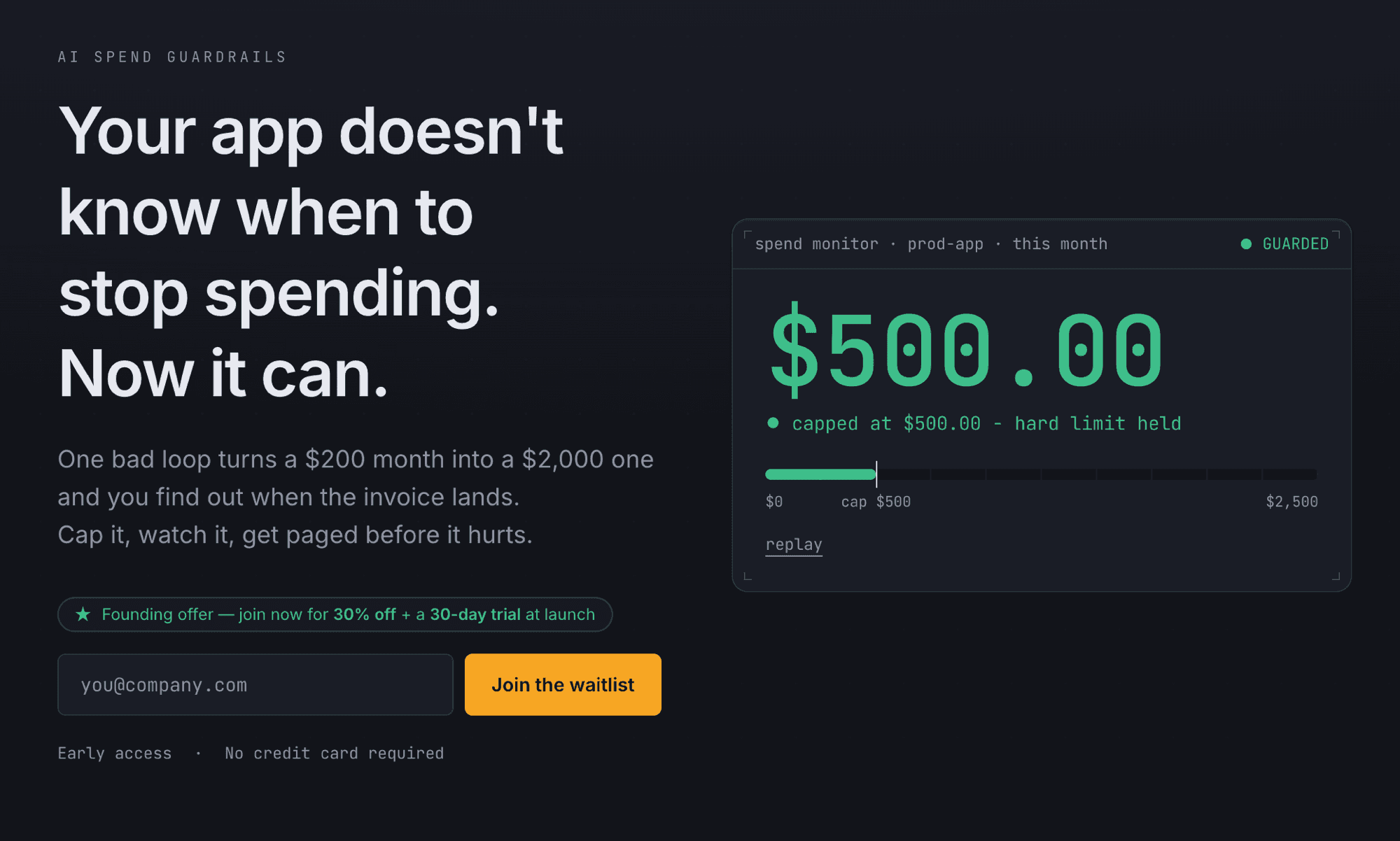 Token Guardrail screenshot